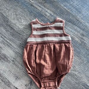 Cat & Jack Brown Striped Bodysuit